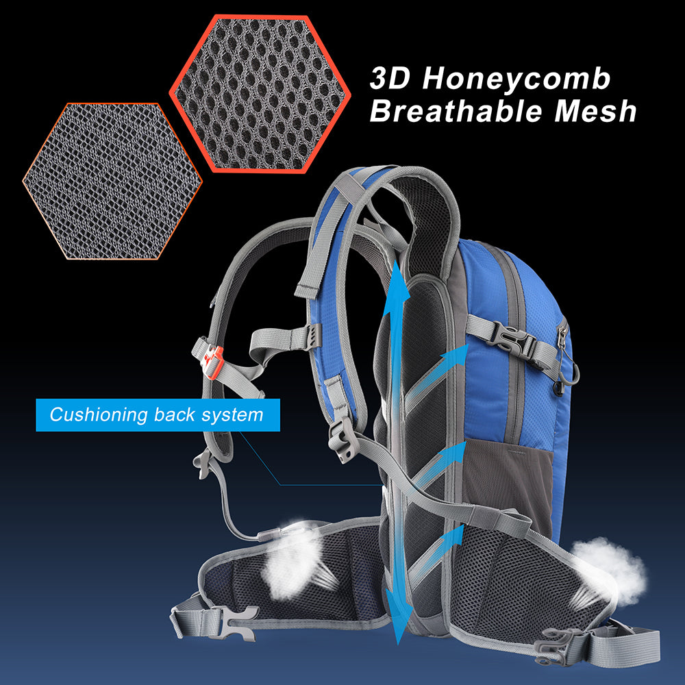 RHINOWALK RK8202 12L Hiking Backpack Breathable Travel Bag Camping Climbing Daypack RHINOWALK RK8202 12L Hiking Backpack Breathable Travel Bag Camping Climbing Daypack